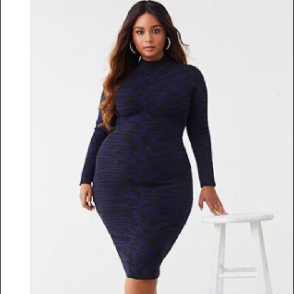 Tiger Print Midi Dress
